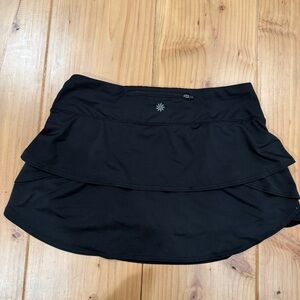 Athleta Black Flared Mini Skirt
